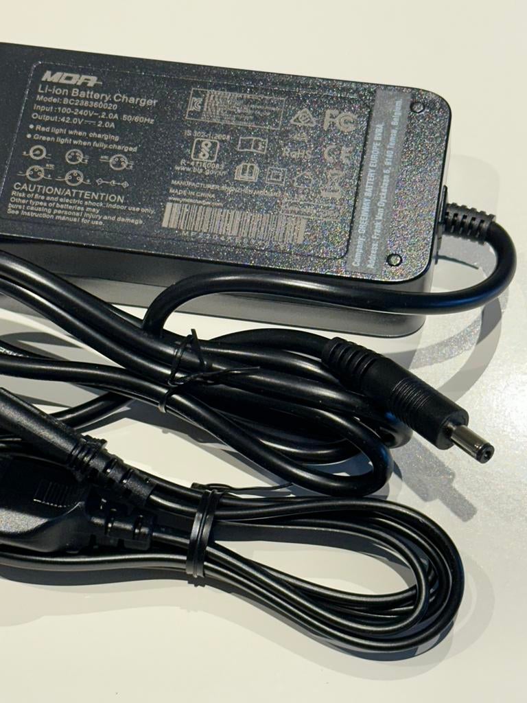 Oplader E bike Greenway 36 - 42 V  2 A, Ophalen of Verzenden, Nieuw