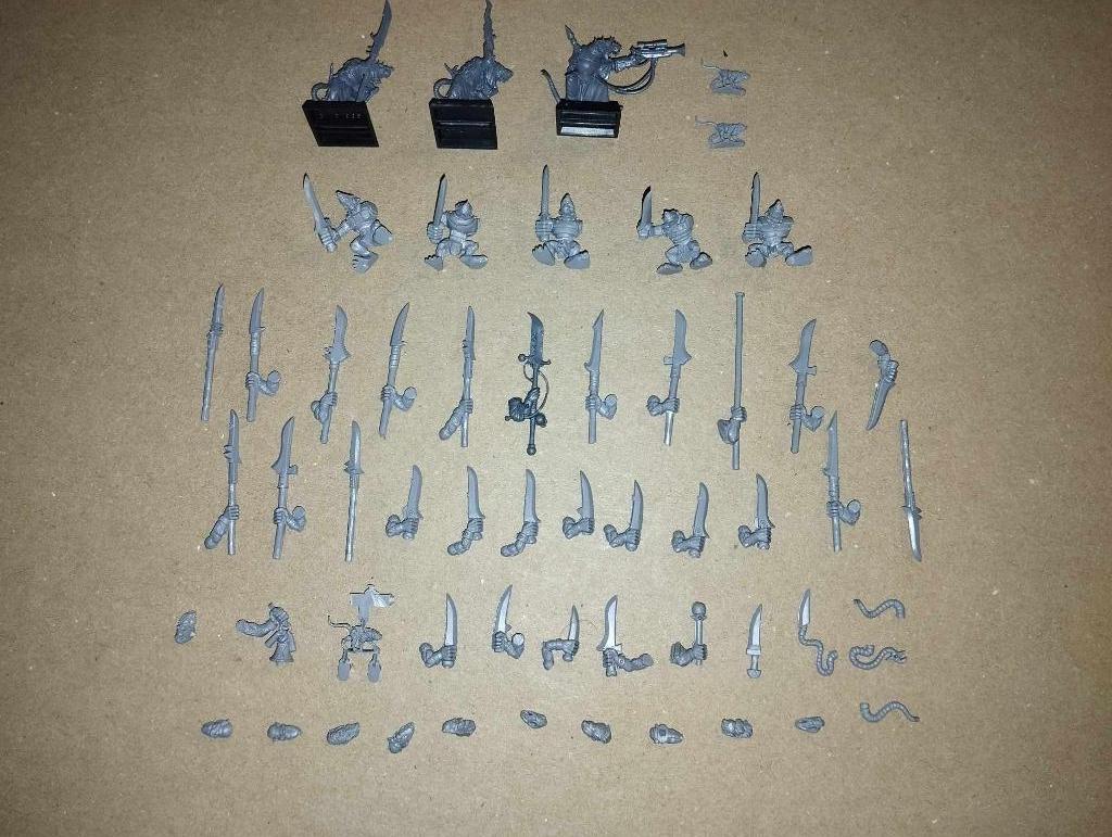 Warhammer Sigmar 8 Skaven + bits, Hobby en Vrije tijd, Ophalen of Verzenden, Gebruikt, Warhammer, Figuurtje(s)