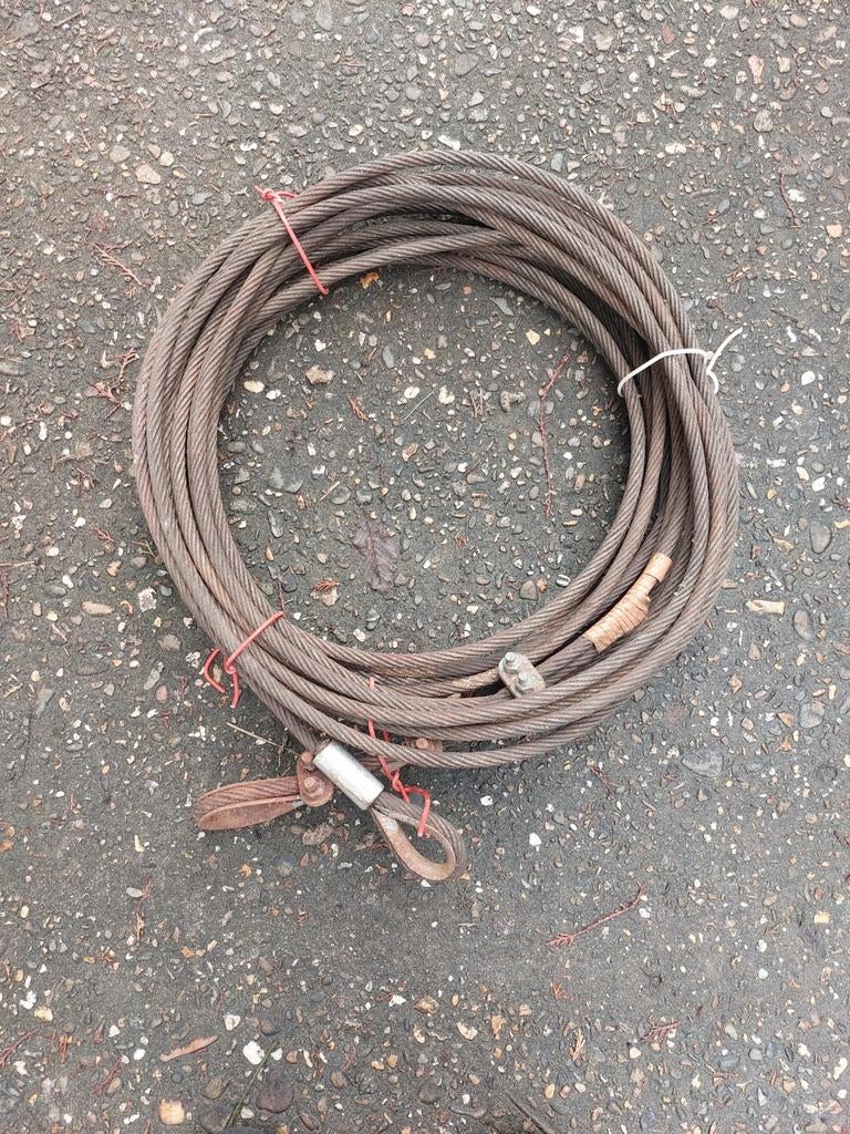 Staalkabel 18m, Ophalen, Gebruikt