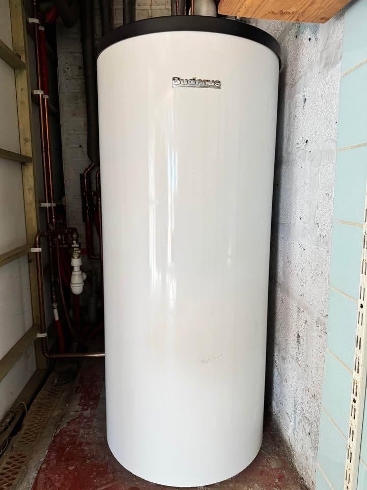 Buderus cv-ketel + warmwaterboiler 160L – set – werkend, Ophalen, Gebruikt, Aardgas, 100 liter of meer