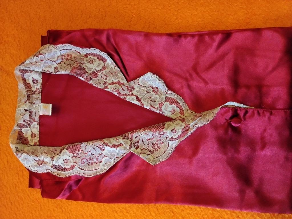 Satijnen nacht kleding , ( nachtkleed  ), Enlèvement ou Envoi, Porté, Taille 42/44 (L)