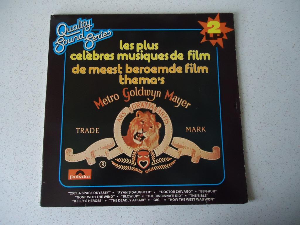 Dubbel LP " De Meest Beroemde Film Thema's", Enlèvement ou Envoi, Comme neuf, 12 pouces