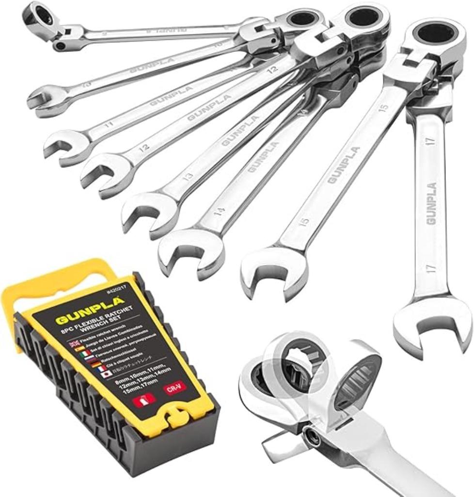 Ensemble de 8 clés mixtes polygonales Gunpla FREE LEV, Bricolage & Construction, Outillage | Outillage à main, Neuf, Envoi