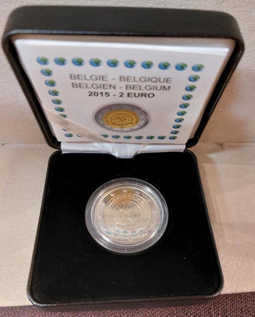 2 euro België 2015 Ontwikkeling Proof in etui, Postzegels en Munten, Munten | Europa | Euromunten, Verzenden, België, 2 euro
