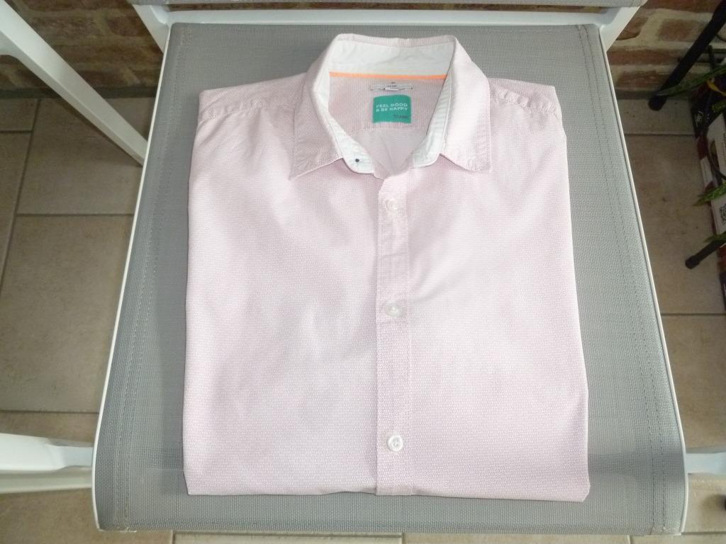 Jules lichtroze hemd maat L slim, JULES, Ophalen of Verzenden, Halswijdte 41/42 (L), Roze