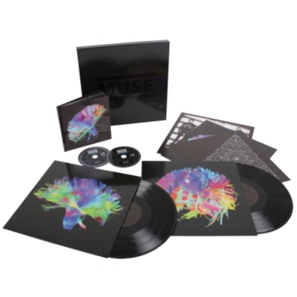2LP+Cd+Dvd Box Muse The 2nd Law met 3 Art Prints Vinyl ZGAN, Ophalen of Verzenden, Zo goed als nieuw, Overige formaten