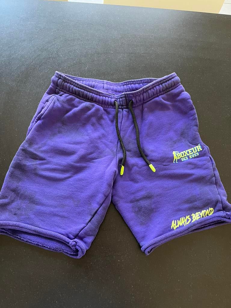 Boxeur des rues paarse short maat 12 jaar. Zeer goede staat., Broek, Gebruikt, Boxeur des rues, Ophalen of Verzenden