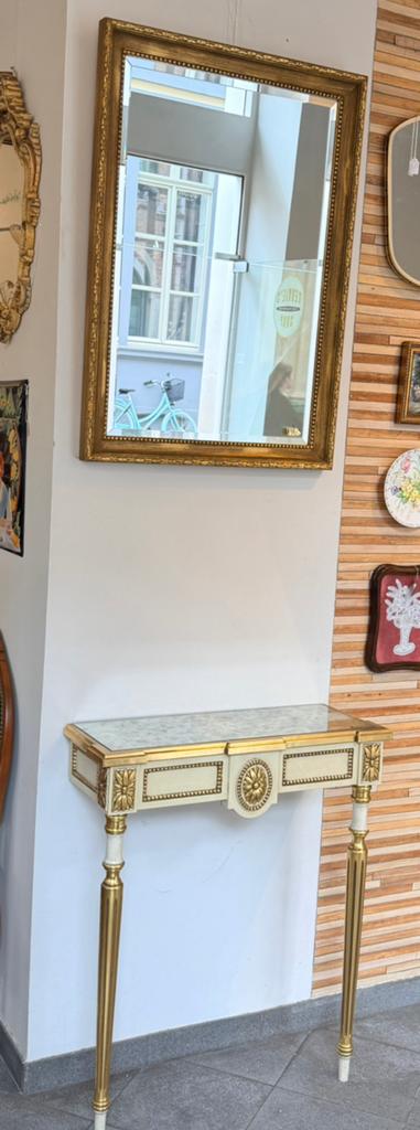 Console met spiegel Decnudt, Huis en Inrichting, Tafels | Kaptafels, Zo goed als nieuw, Ophalen