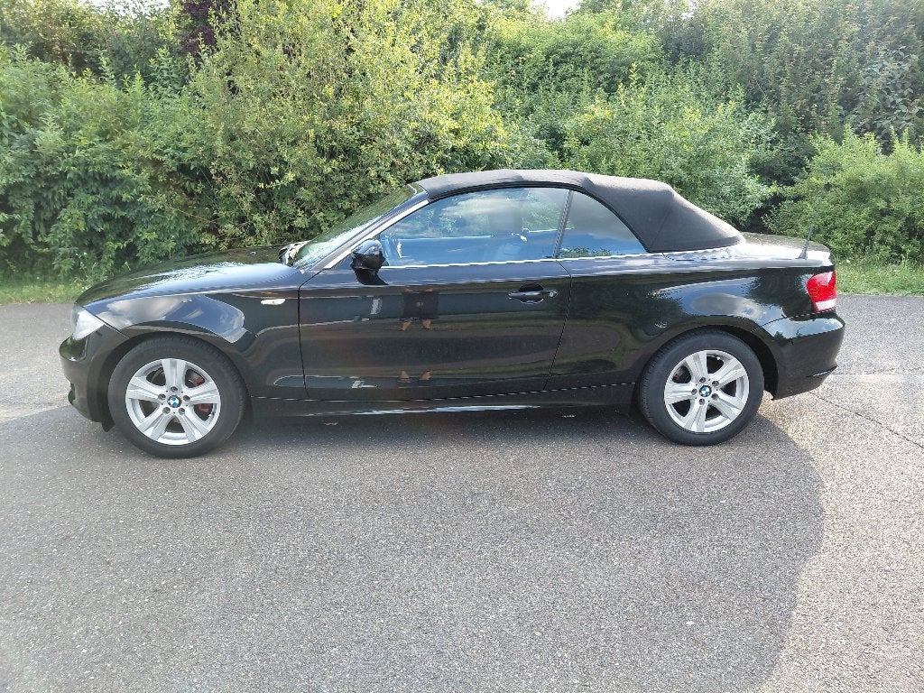 BMW 1 reeks Cabrio, Auto's, BMW, 1 Reeks, Zwart, Cabriolet, Zwart