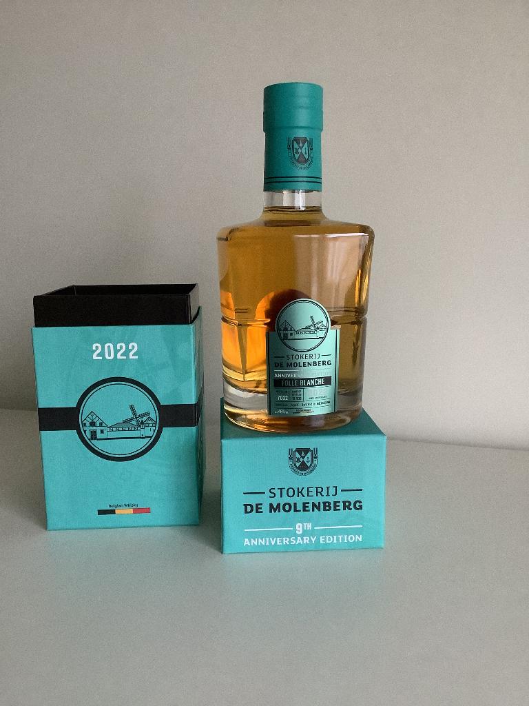 Whisky Folle Blanche. Stokerij de Molenberg, Verzamelen, Ophalen of Verzenden, Nieuw, Overige typen