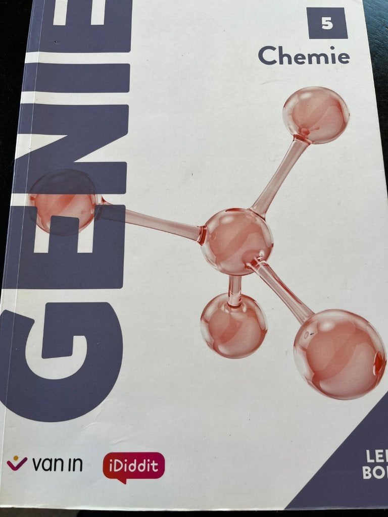 Chemie boek - 5e middelbaar - Genie (2h), Boeken, ASO, Scheikunde, Van In, Ophalen