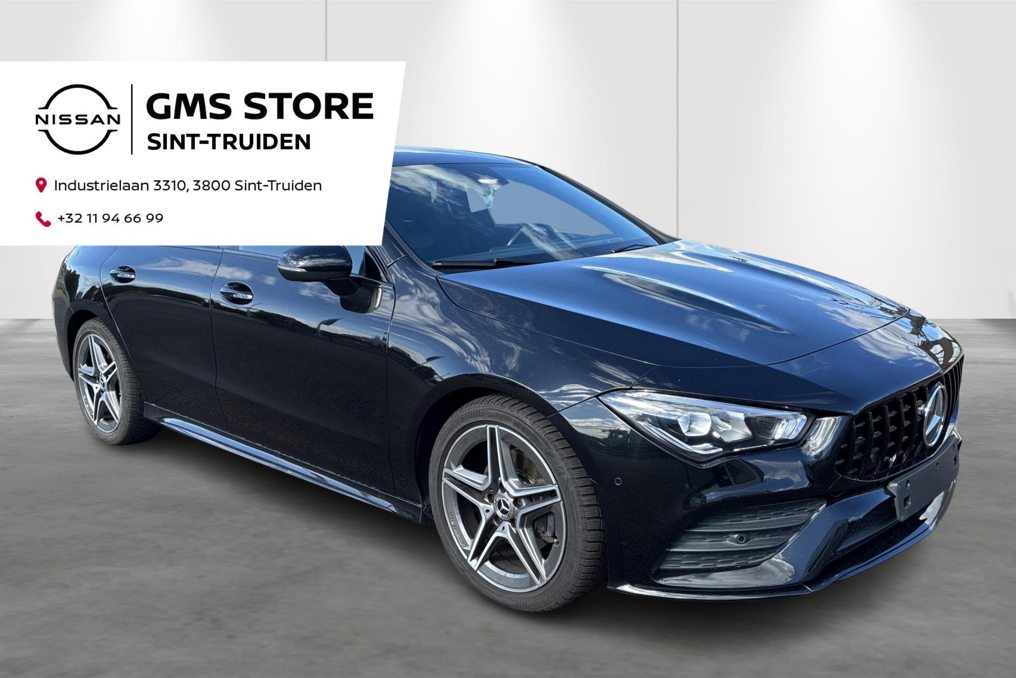 Mercedes-Benz CLA Shooting Brake CLA 180 AMG Line Airco, nav, Auto's, CLA, Stof, Zwart, 4 cilinders