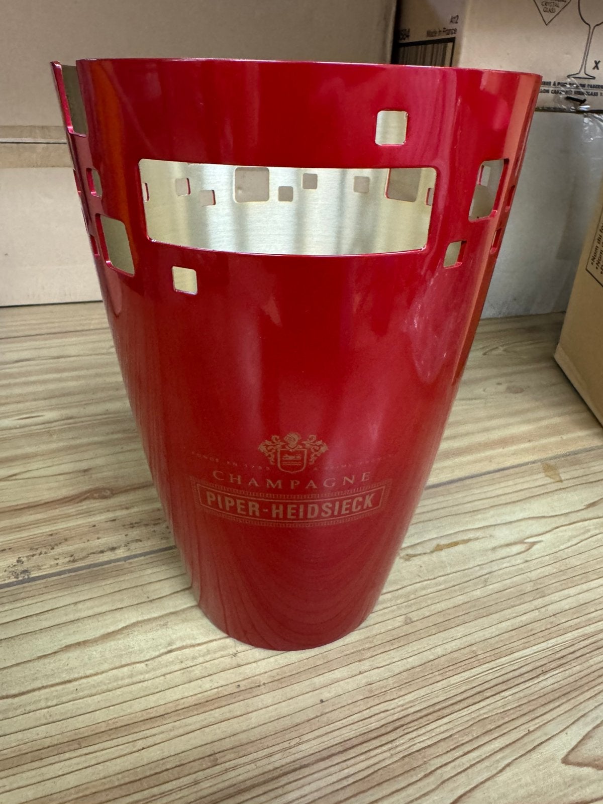 Seau à glace Seau à bouteilles Piper Heidsieck rouge, Collections, Enlèvement ou Envoi, Neuf