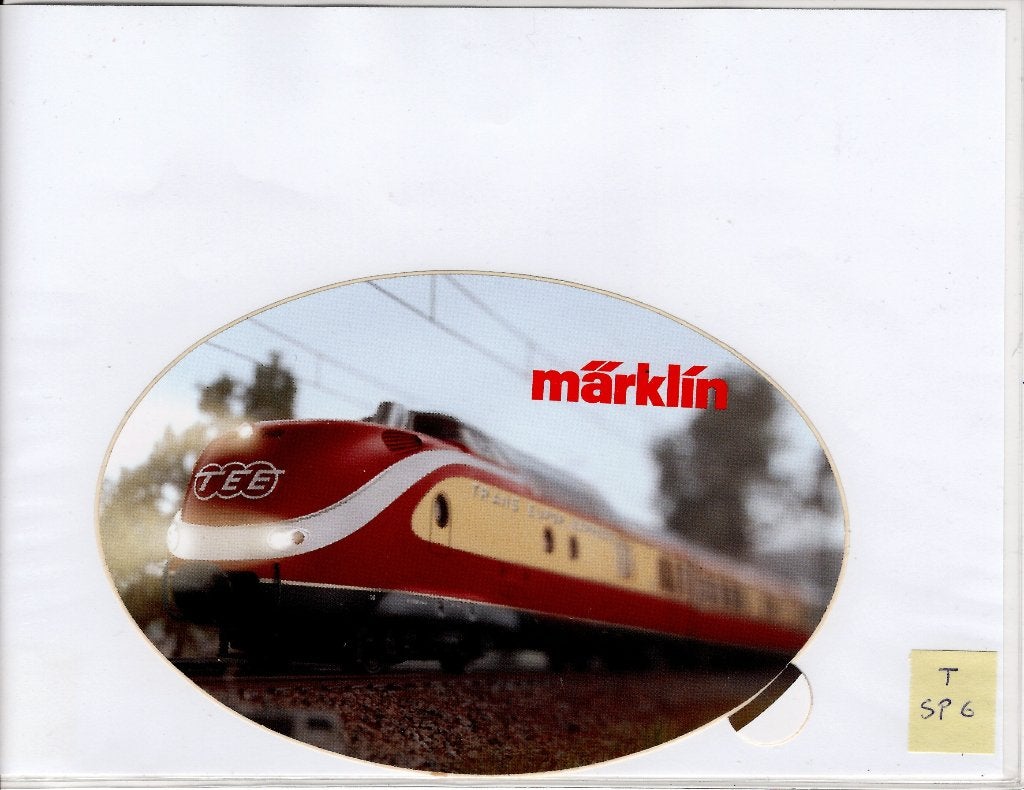 Sticker Loco TEE Märklin, Verzamelen, Verzenden, Nieuw, Trein, Overige typen