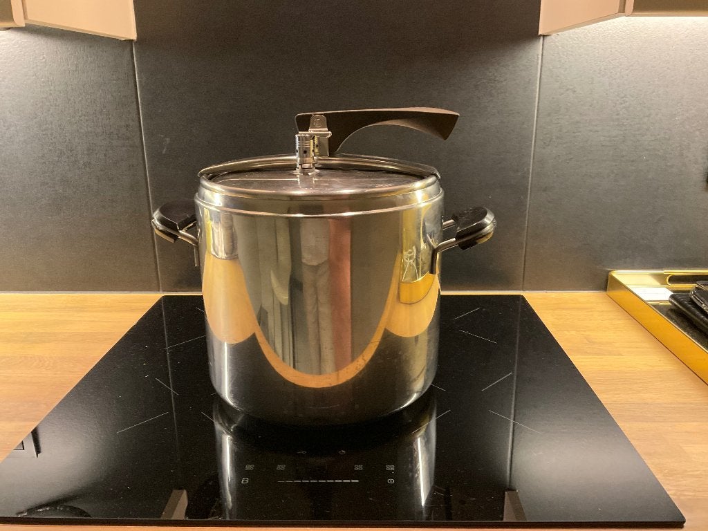 Stoomkookpan Lagostina, Maison & Meubles, Cuisine | Casseroles & Poêles, Revêtement antiadhésif, Aluminium, Enlèvement, Utilisé