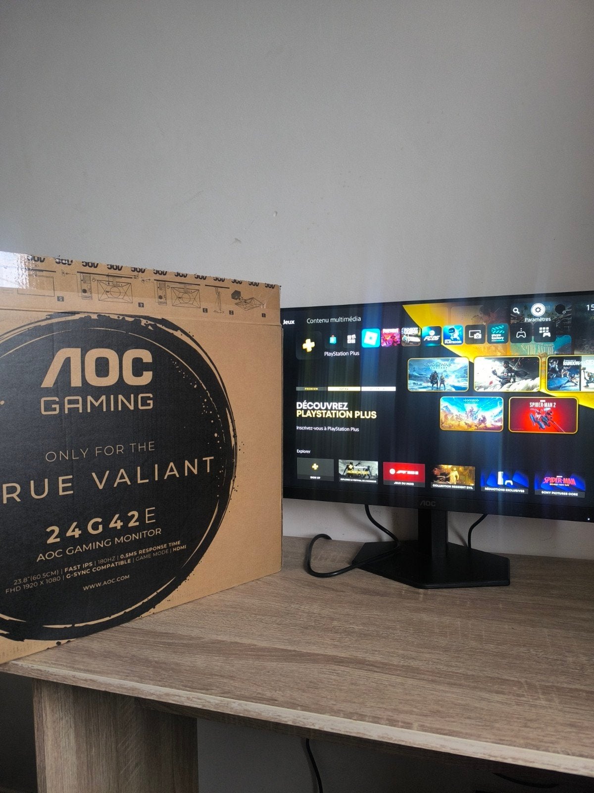 Écran AOC 180Hz, Informatique & Logiciels, Gaming, Connexion casque, HDMI, 151 à 200 Hz