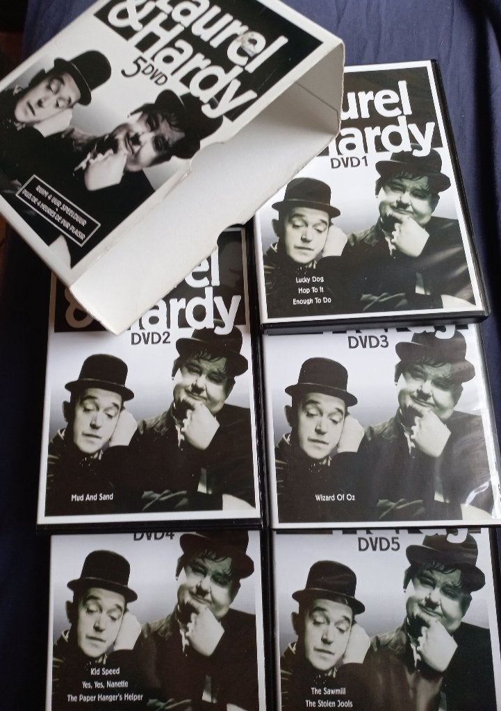 Laurel en Hardy 5 DVD box, Cd's en Dvd's, Dvd's | Komedie, Alle leeftijden, Nederlands, Ophalen of Verzenden, Zo goed als nieuw