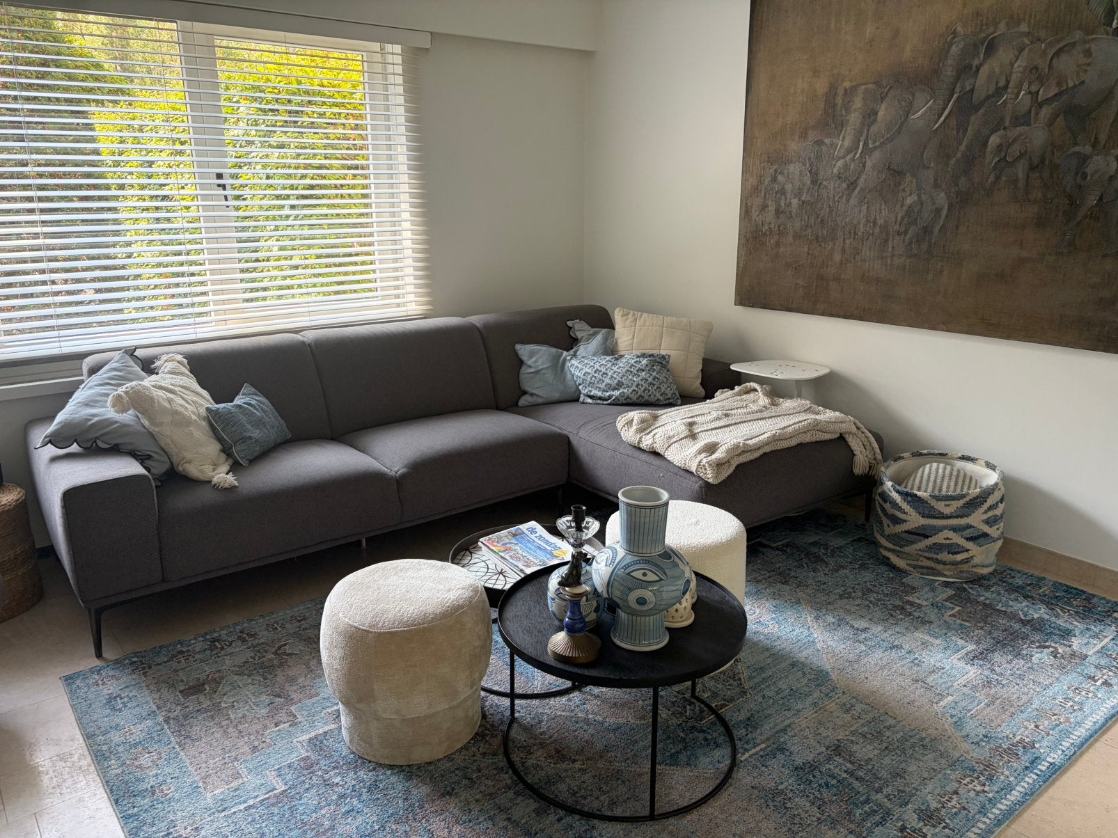 Hoeksalon met 3 zit Maison du Monde, Ophalen, Zo goed als nieuw