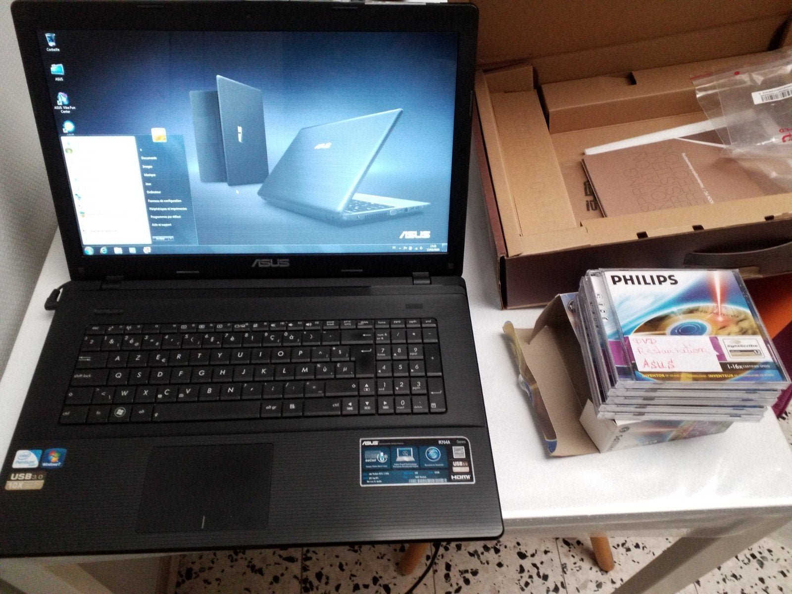 Ordinateur portable asus R704A . exploitation windows 7, Informatique & Logiciels, Enlèvement
