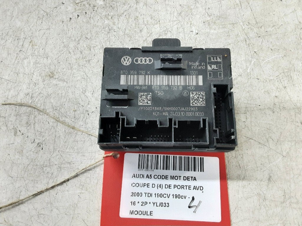 UNITE ELECTRONIQUE Audi A5 (F53 / F5P) (8T0959792B), Auto-Union-Straße  1,
85057  Ingolstadt, DE, Info@audi.de, Audi, Utilisé