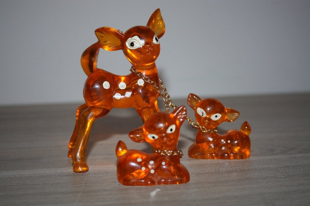 Plastic hertjes (komt v kermis) begin jaren '80 , 9 cm hoog, Enlèvement ou Envoi, Comme neuf