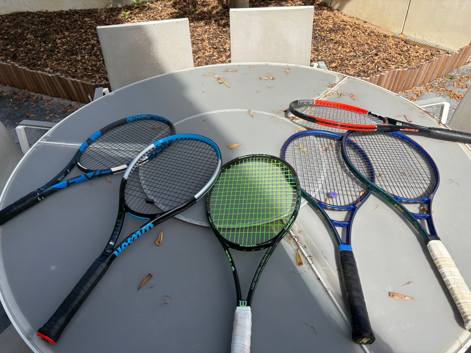 Lot tennisrackets, Sport en Fitness, Badminton, Ophalen, Zo goed als nieuw, Racket(s)