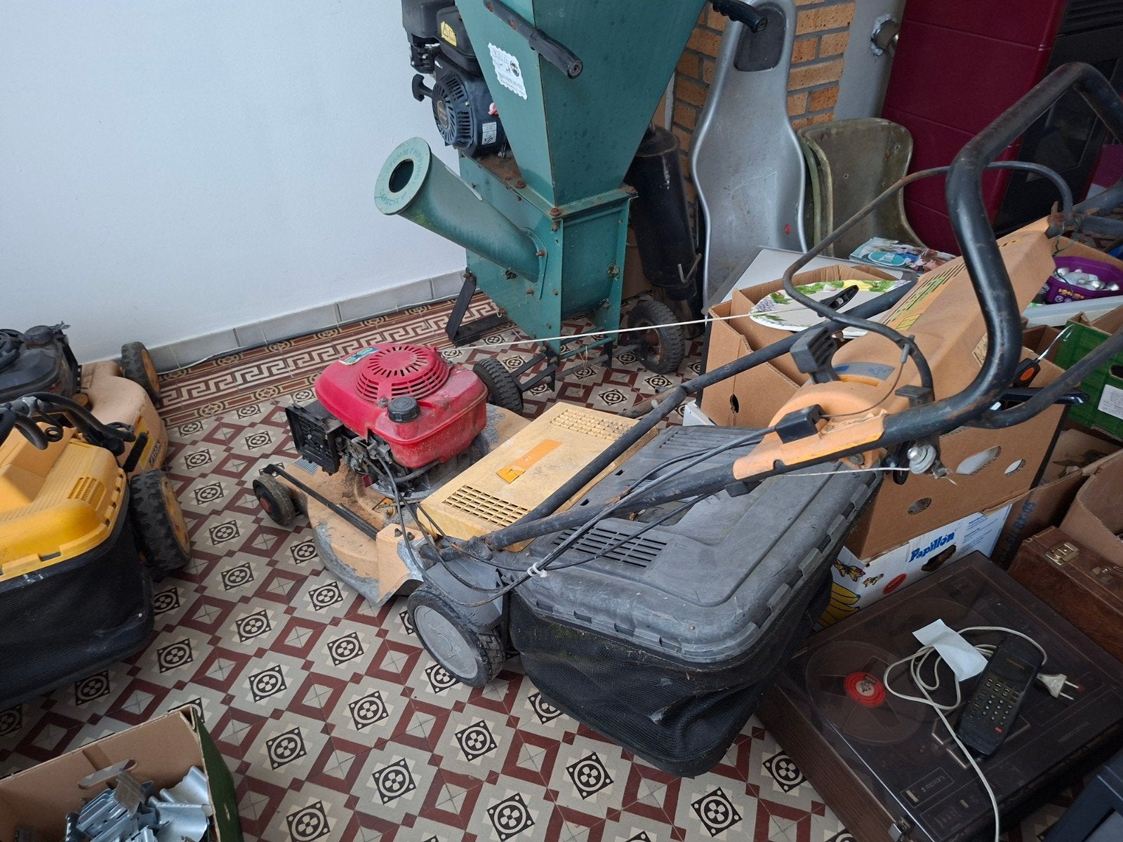 tondeuse moteur Honda, Enlèvement