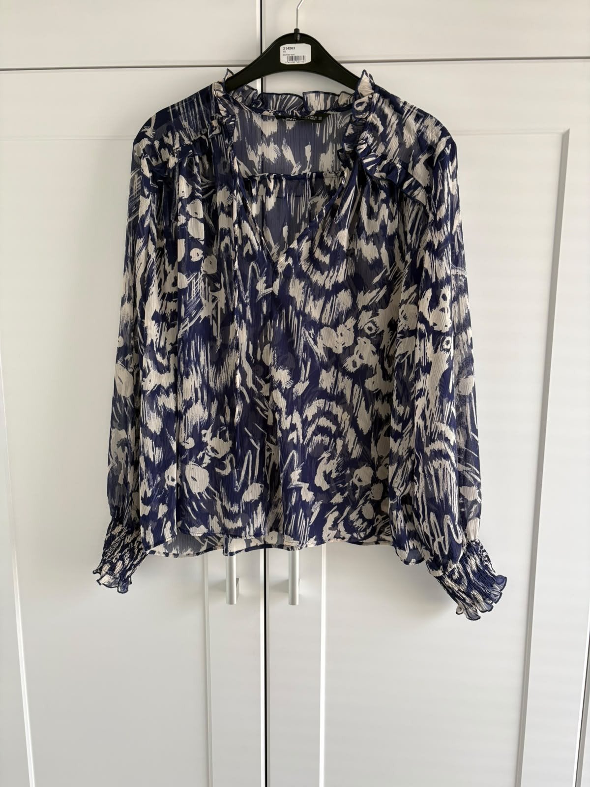 nieuwe bloes 'ZARA " l, Ophalen of Verzenden, Blauw