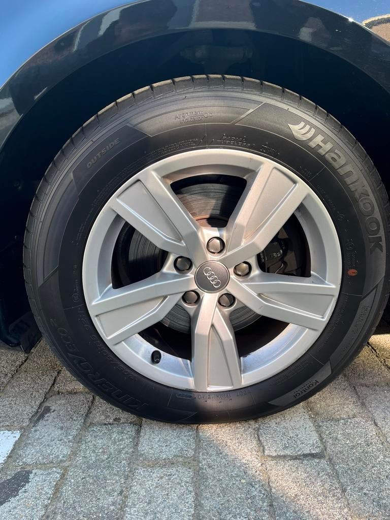 4x MS banden + originele Audi a4 b9 velgen, Ophalen, All Season, Band(en)