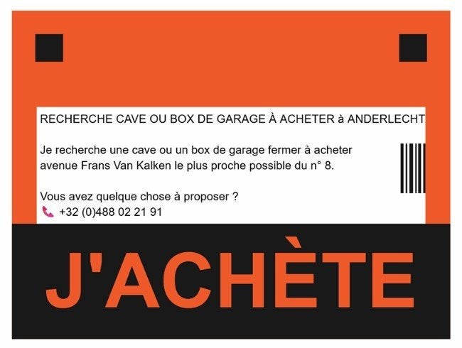Op zoek naar een kelder of garagebox om te kopen, Brussel