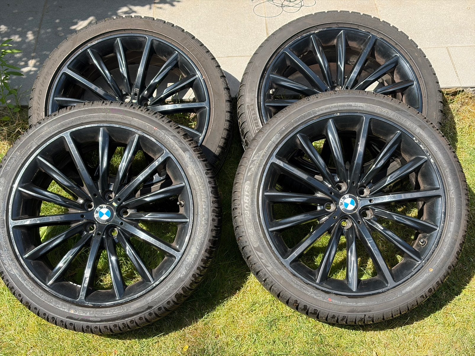 BMW 19” originele velgen + winterbanden (winterset), Auto-onderdelen, Velg(en), Winterbanden, Ophalen, 19 inch