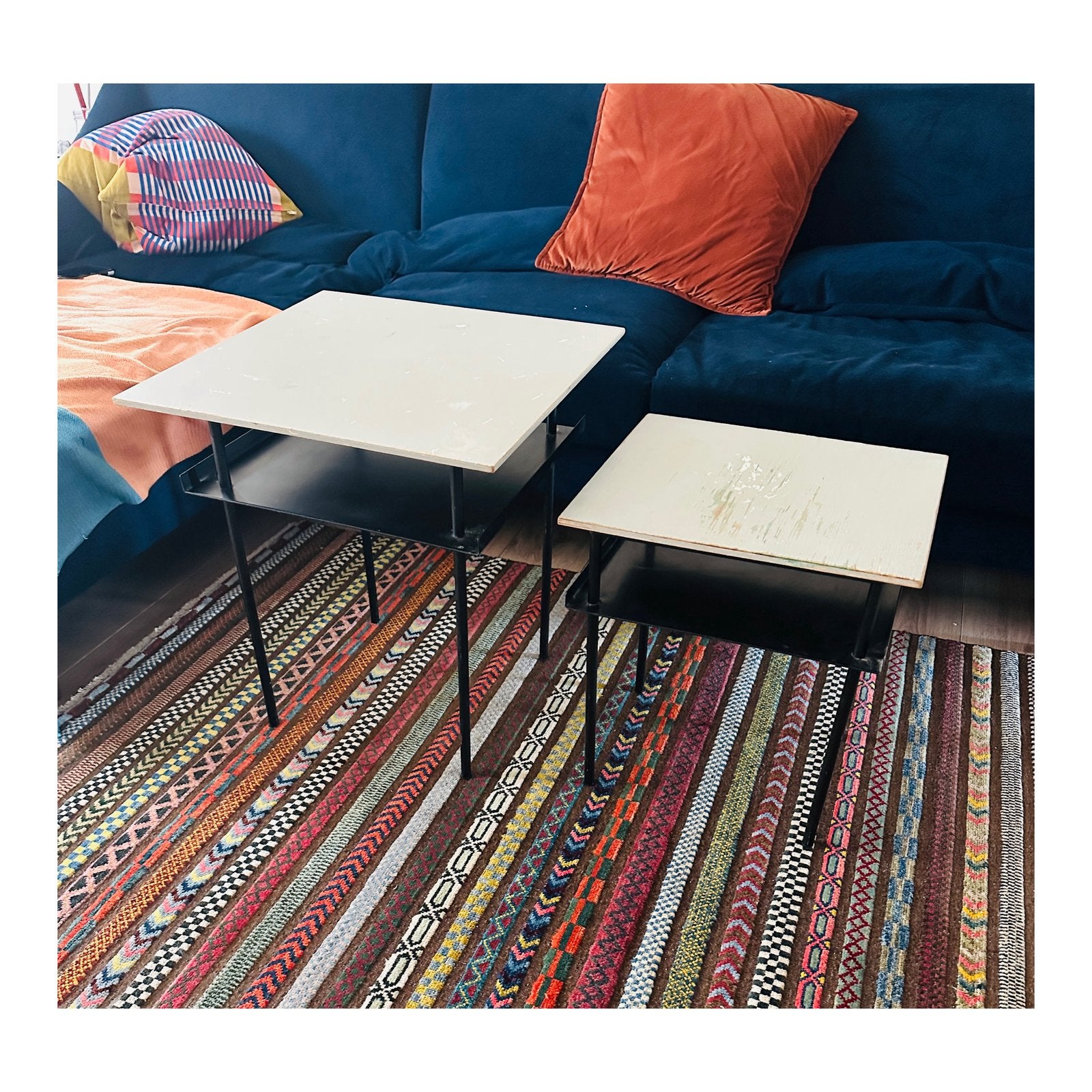 Set Bijzettafels - Wim Rietveld, Ophalen, Gebruikt, Vierkant, Minder dan 55 cm