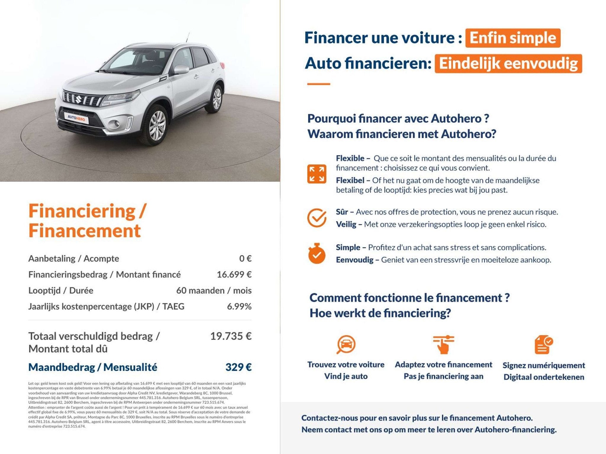 Suzuki Vitara 1.4 BoosterJet Mild-Hybrid Comfort 4x4, Autos, Argent ou Gris, Achat, Euro 6, https://public.car-pass.be/vhr/706040c4-de9c-4c61-b634-3025395cf8c4