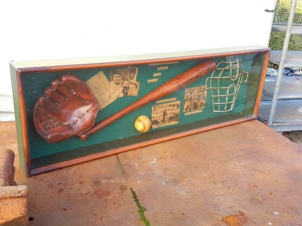 Toffe shadow box, collage The history of baseball️️️️️️⚾️, Ophalen, Gebruikt, Overige typen