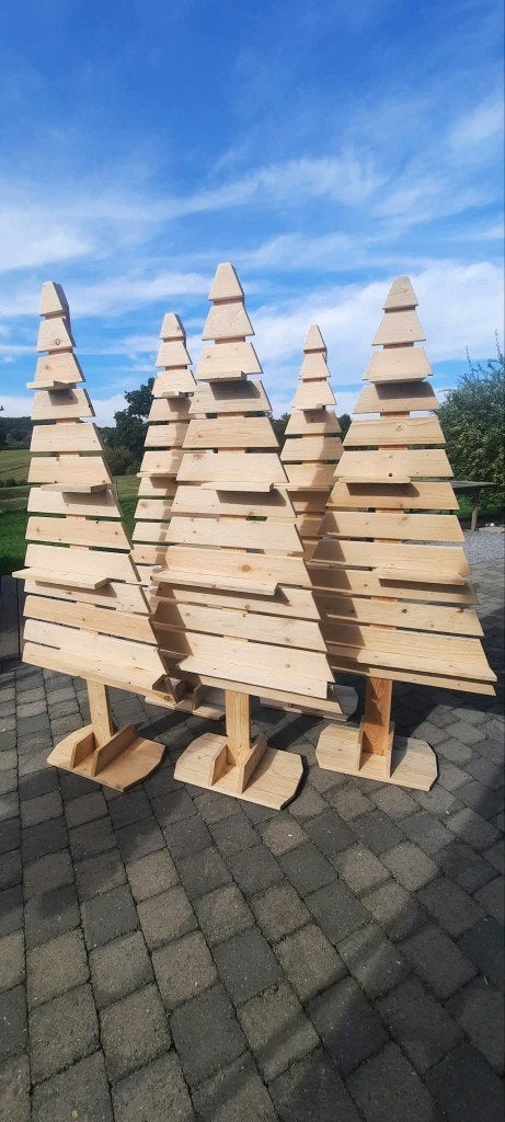 sapin de noel en bois 185cm avec tablettes (59eur pièce), Enlèvement, Neuf