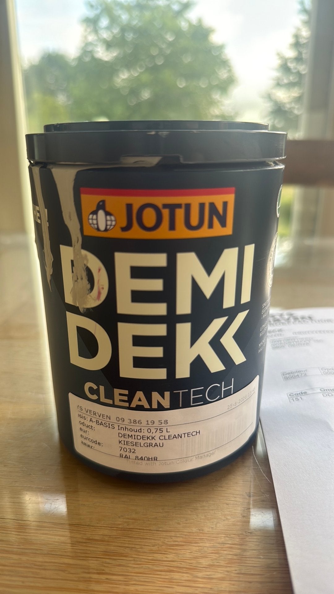 Demi dekk Jotum ral 7032, Doe-het-zelf en Bouw, Ophalen, Zo goed als nieuw