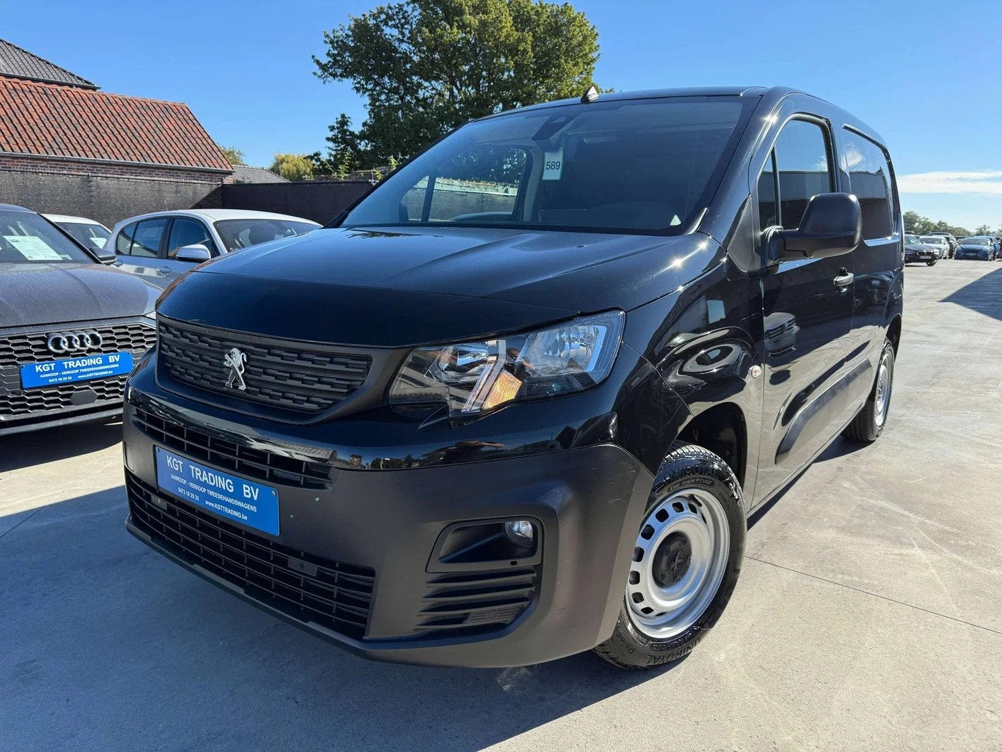 Peugeot Partner 1.5 BLUEHDI 3 ZIT 102PK NAVIGATIE CAMERA CAR, Auto's, 75 kW, Stof, Gebruikt, 4 cilinders