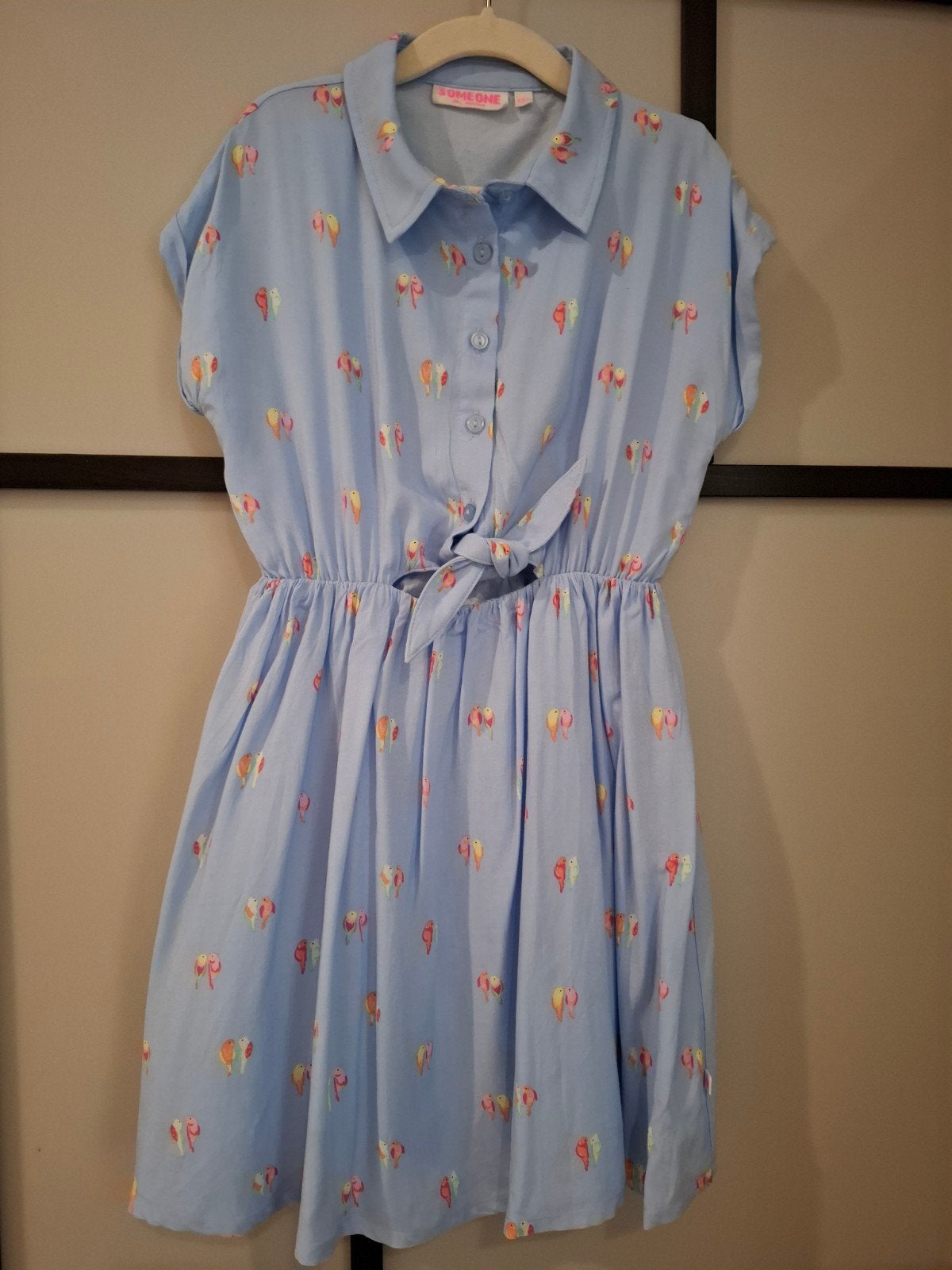 Parkietenjurk Someone - 122 (valt kleiner) - hele mooie staa, Kinderen en Baby's, Kinderkleding | Maat 116, Meisje, Ophalen of Verzenden