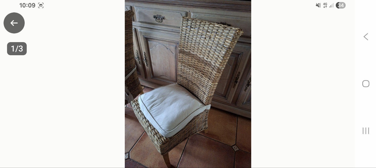 gratis 6 stoelen en tafel, Ophalen