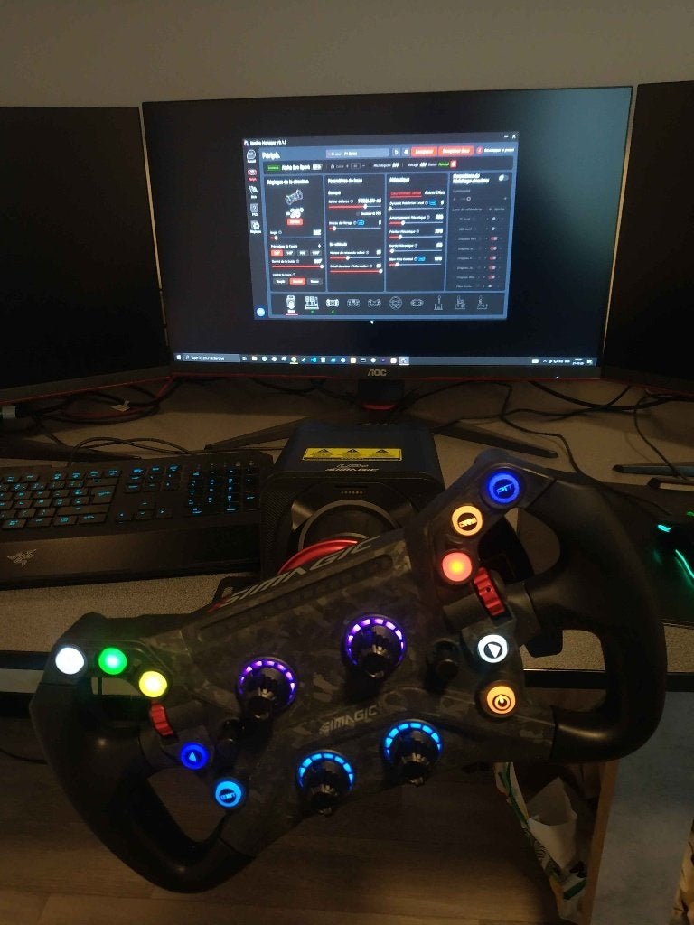 Setup Simracing Simagic : Base Alpha EVO 9Nm, GT Neo, P500, Computers en Software, Ophalen, Zo goed als nieuw, Simagic