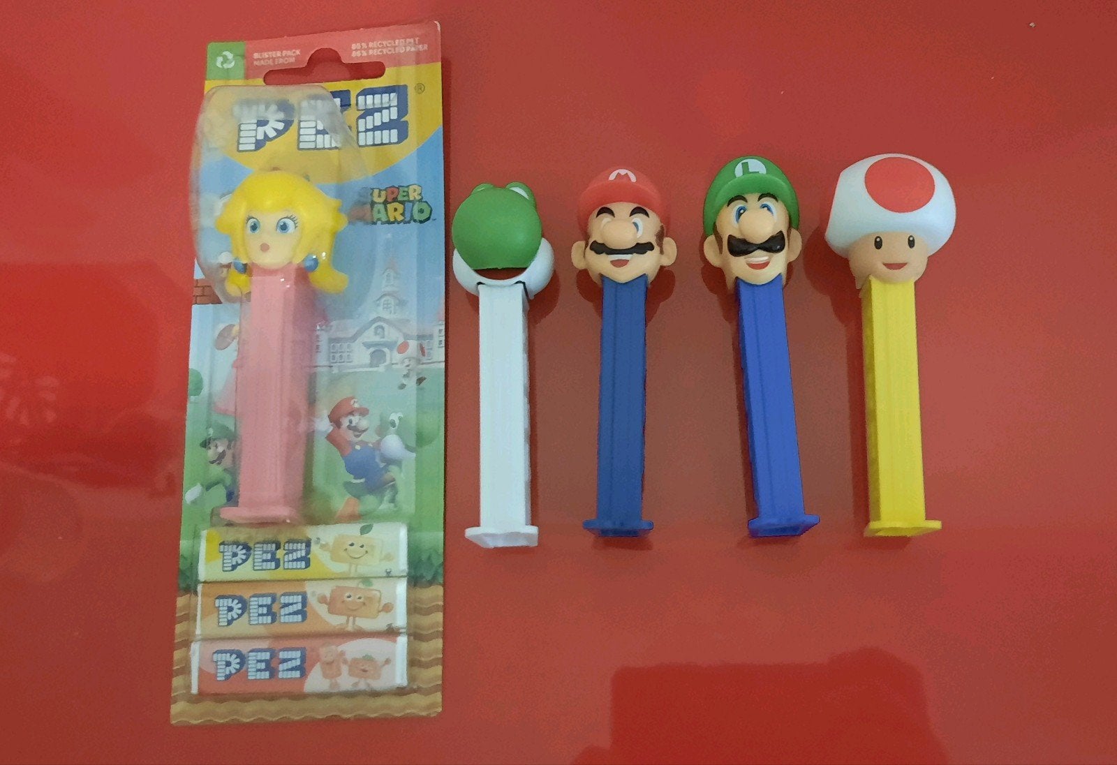 Lot de 5 poupées distributrices Mario Bros Nintento Pez, Enlèvement, Comme neuf