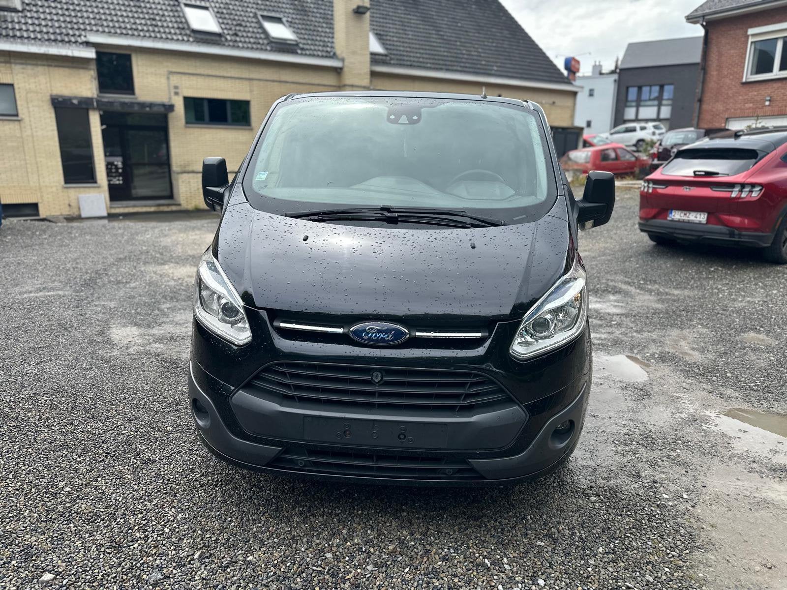Ford Transit Custom, Auto's, Voorwielaandrijving, Euro 5, Stof, Zwart