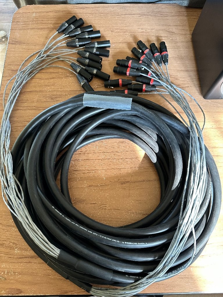 Multikabel 12p Sommer Quantum 12 met Neutrik connectoren, Enlèvement ou Envoi, Neuf, 10 mètres ou plus, Autres câbles