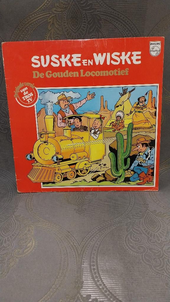 LP Suske en Wiske De Gouden Locomotief, Ophalen of Verzenden, Suske en Wiske, Gebruikt, Overige typen