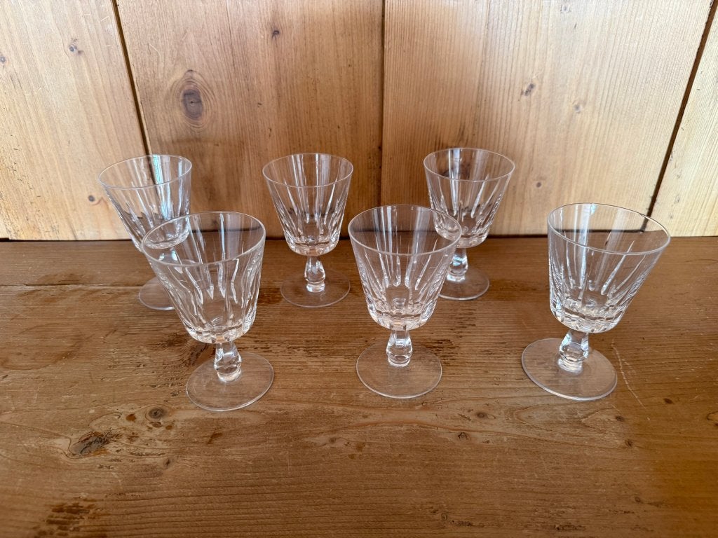set van 6 kristallen glazen, Ophalen