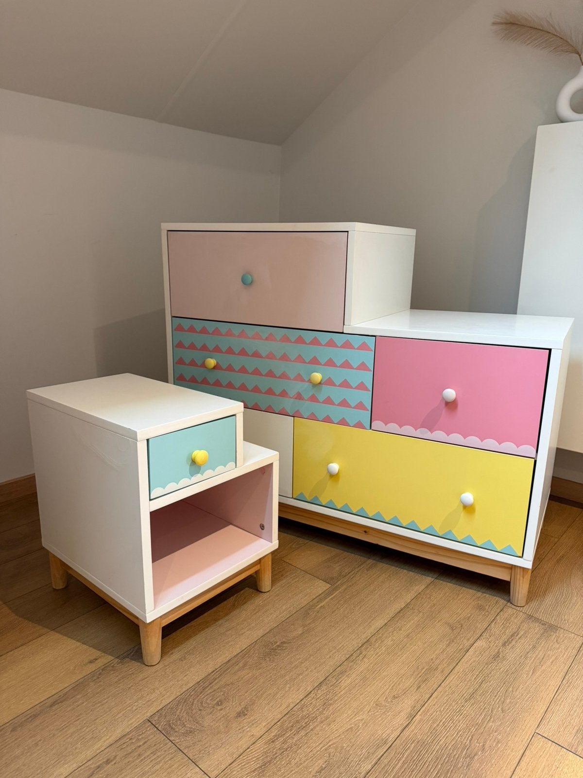 Kindercommode + nachtkastje Maison Du Monde, Gebruikt, 100 cm of meer, Voetruimte, Minder dan 50 cm