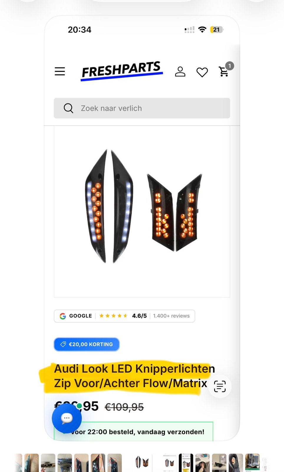 Zip knipper lichten, Ophalen of Verzenden, Zip