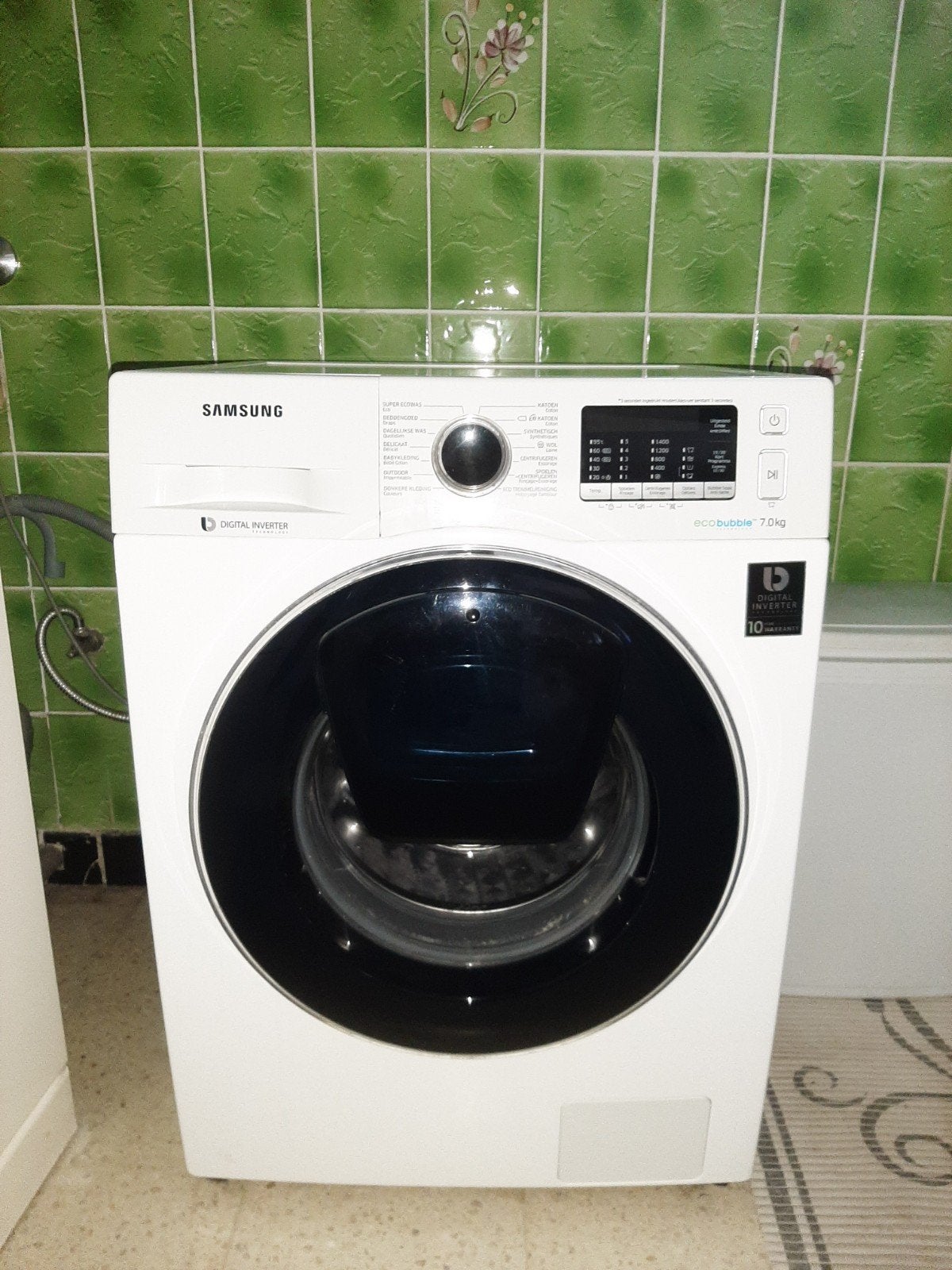 Machine à laver Samsung EcoBubble 7 kg — partiellement défec, Electroménager, Enlèvement