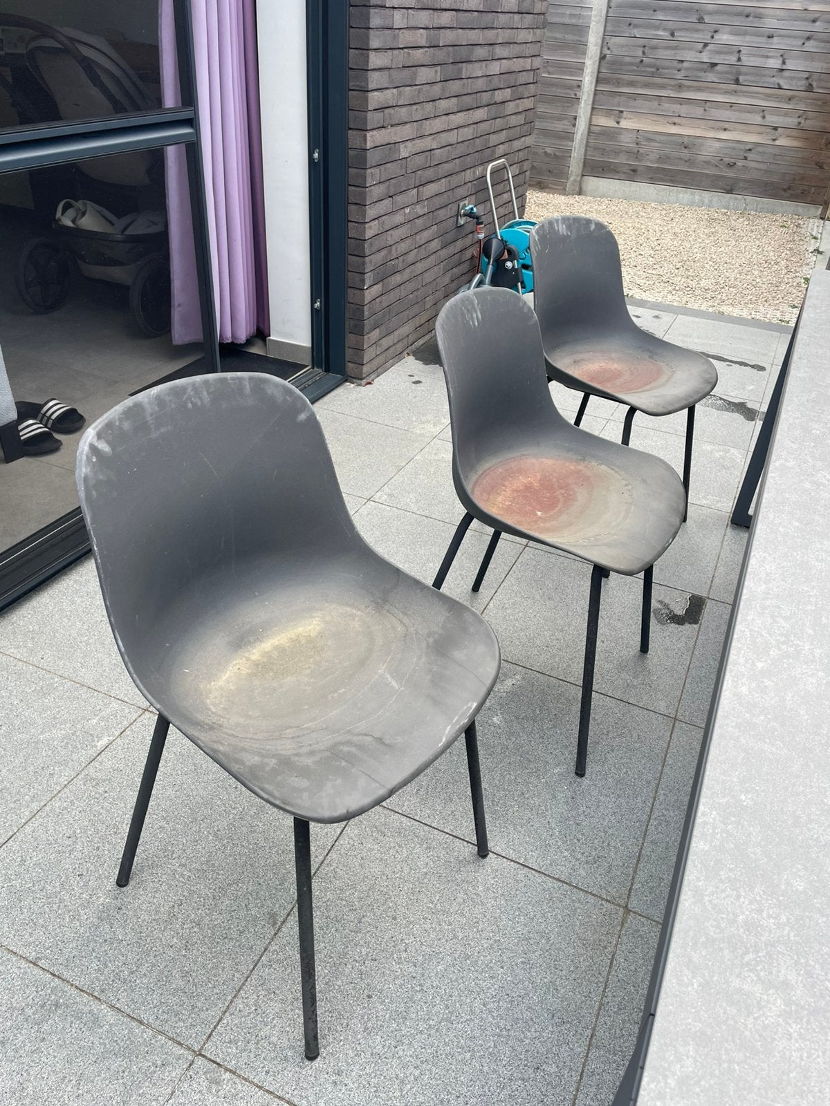 GRATIS 6 tuinstoelen op te halen, Ophalen, Gebruikt, Aluminium