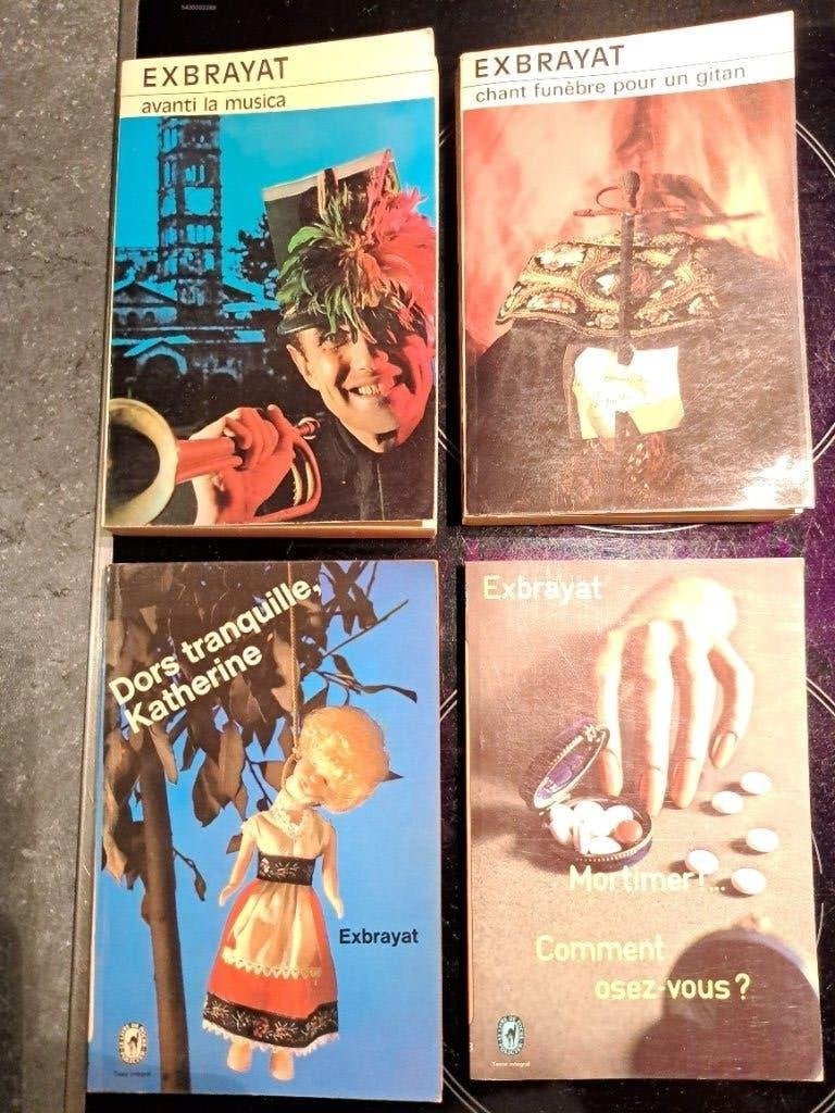 Exbrayat - 4 romans policiers, Livres, Enlèvement, Utilisé, Charles Exbrayat